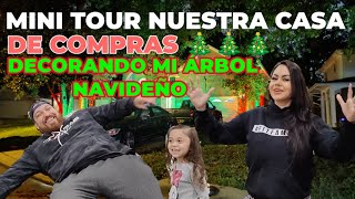 MINI TOUR DE NUESTRA CASA 🏡 SIGANME EN MIS AVENTURAS DE COMPRAS 🎄🎄 MIREN MI ARBOLITO NAVIDEÑO VLOG