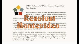 Mesaĝo de UEA pri Rezolucio de Montevideo en la Indonezia | 10-des 2024 #esperanto