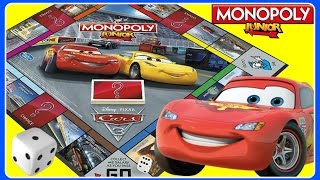 CARS 3 Disney Pixar Monopoly Junior FAMILY GAME NIGHT!  Kids Board Game FUN!  CARS 3 screenshot 5