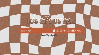 how to have iOS status bar  |  itschrysalis screenshot 4