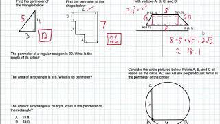 Free Test Prep Online: ACT Math Plane Geometry 7 Perimeter