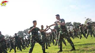 SOSIALISASI BELADIRI TAKTIS DI PUSDIKJAS DISJASAD DI IKUTI OLEH SELURUH ORGANIK DAN SISWA