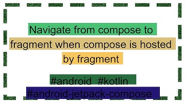 Navigate from compose to fragment when compose is hosted by fragment
