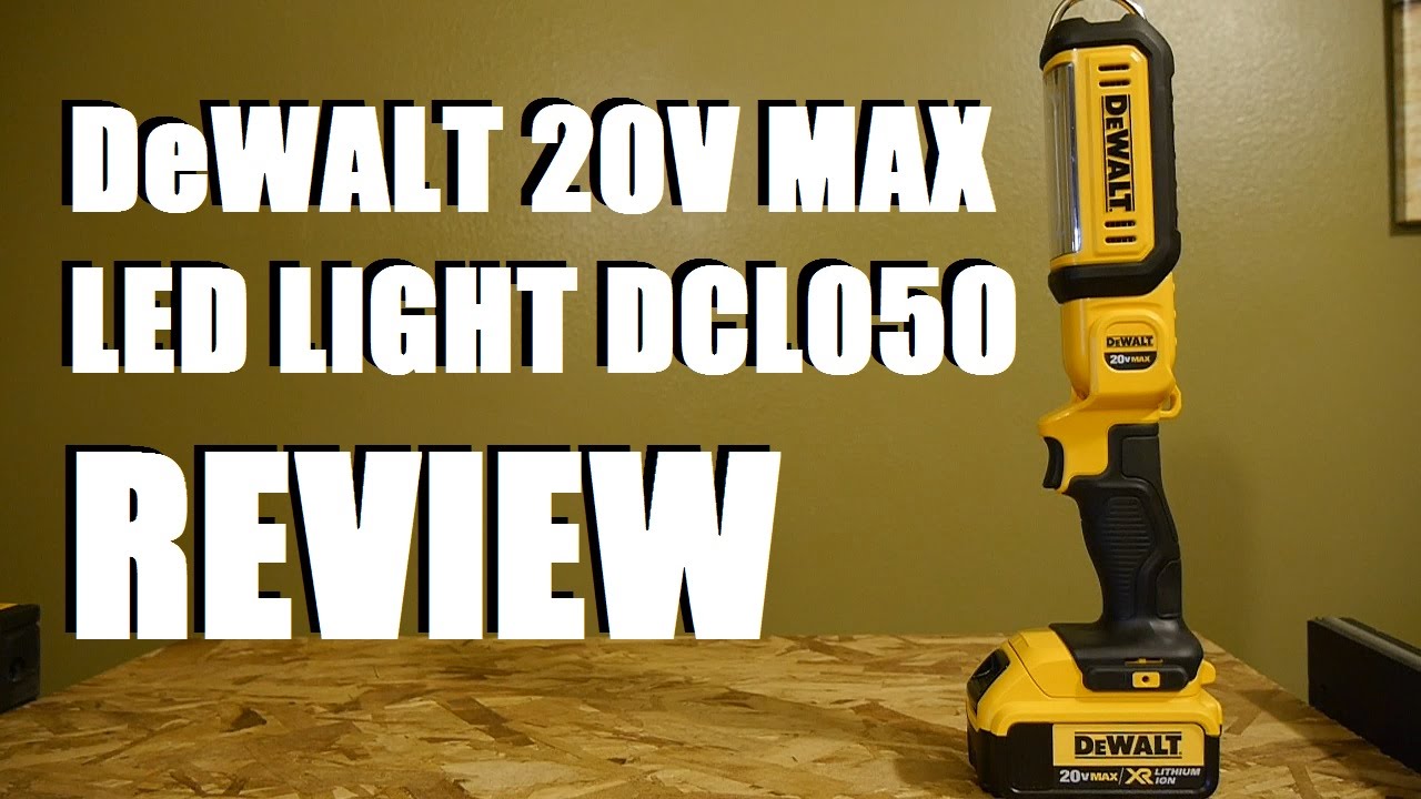 DeWALT 20V Max LED Area Light DCL050 Review - YouTube Tool Craze