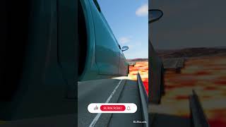 Big vs Small Cars vs Lava Pit Challenge! 🔥 | BeamNG #car #shorts #gaming #beamngdrive