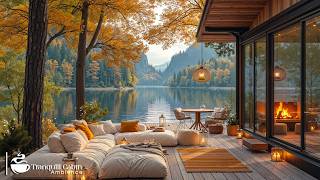 Start Your Day With Lakeside Jazz | Soft Morning Jazz In Rustic Cabin Coffee Shop For Peaceful Mi... screenshot 3