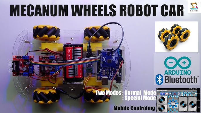 Great Choice Products 4Wd Robot Kit Omni-Directional Mecanum Wheels Car For  Esp32-S3 Banana Pi