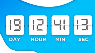 countdown javascript | countdown clock in js using html & css | countdown timer with javascript