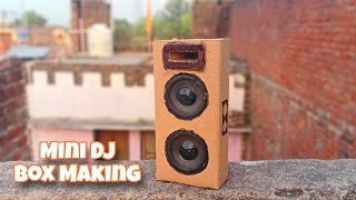 How To Make Mini Suond Box Making | Mini dj sound box | How To Make Small Box Making