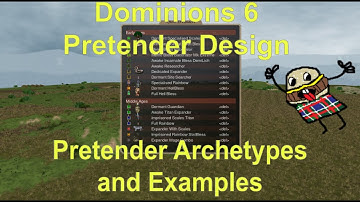 Dominions 6 Pretender Design Part 3: Pretender Archetypes and Examples