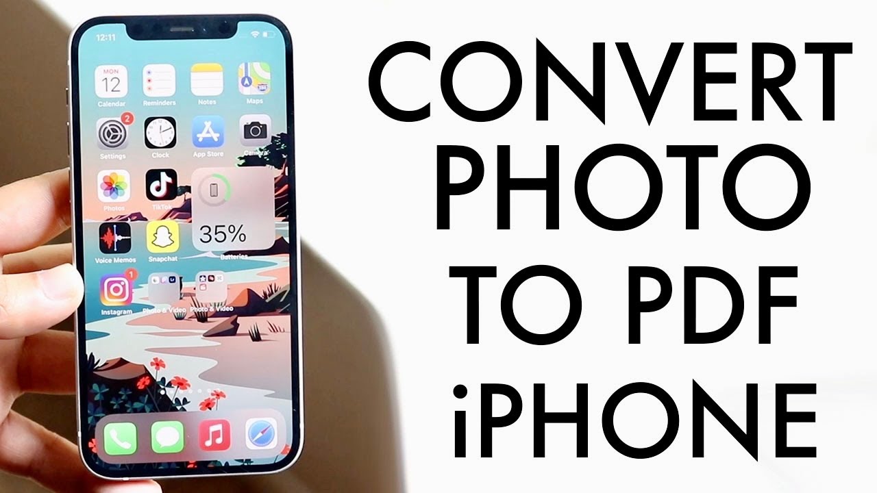 How To Convert Photo To Pdf On Iphone Youtube