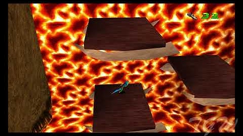 Gex 3D: Enter the Gecko (PS1) walkthrough - Lava Dabba Doo