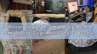 Review Gasur Small Dog Beds Small Size Dogs, Rectangle Washable Dog Bed, Orthopedic Dogs Sofa Bed, P