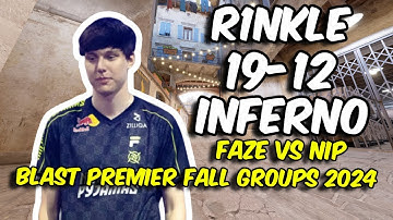 CS2 POV NIP r1nkle (19/12) vs FaZe (Inferno) BLAST Premier Fall Groups 2024