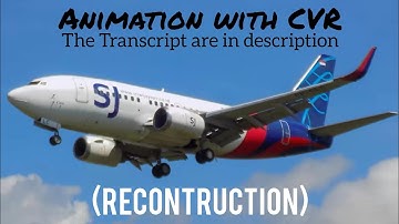 Sriwijaya Air Flight 182 Crash || Animation with CVR. (Subtitles/CC On)