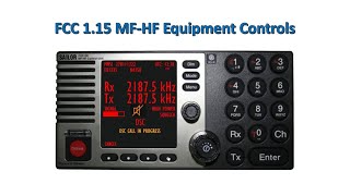 FCC 1 15 MF HF Equipment Controls