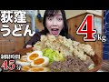 【大食い】日本一歯ごたえのあるうどん4kg45分チャレンジ【荻窪うどん】
