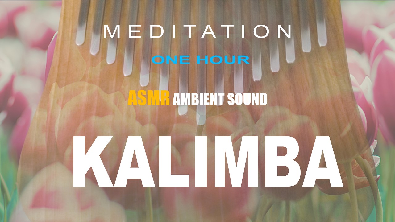 1 Hour Kalimba Meditation | Gentle ASMR Sleep Music Rain Sounds, Calm Mind & Spring Relaxation.