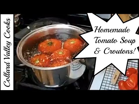 How we make Homemade Tomato Soup with Garden Tomatoes, Southern Cooking