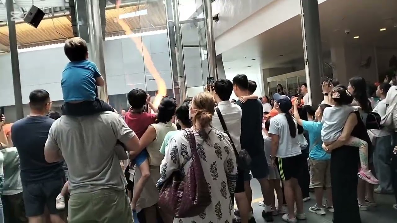 Science center fire tornado