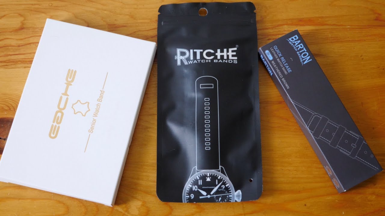 Correas de Piel Eache vs Ritche vs Barton YouTube