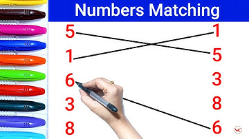 Numbers Matching | 123 | class lkg ukg maths worksheet | Match the numbers #matching  #wynkkids
