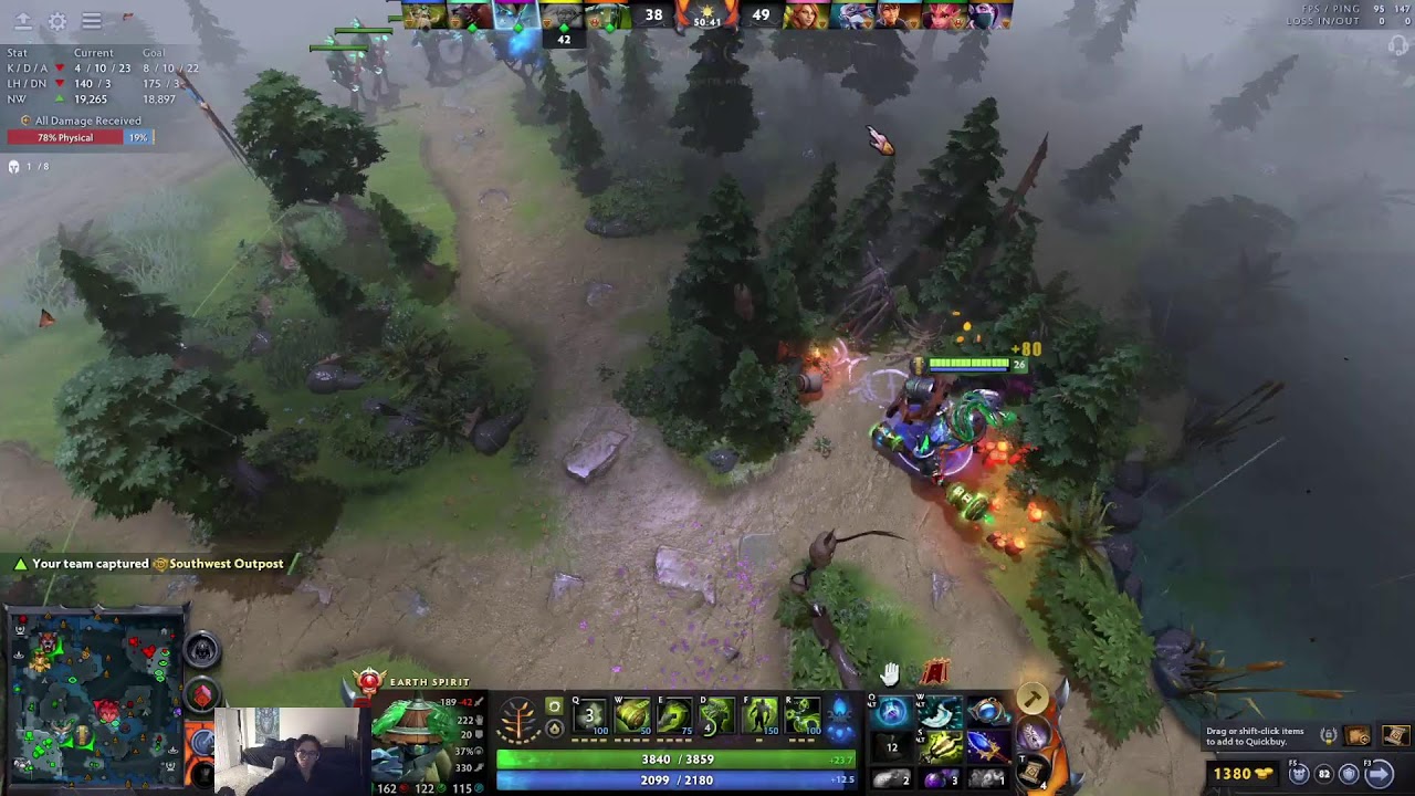 Grandmaster Earth Spirit | High-MMR Support Gameplay | Dota 2 Ranked | Patch 7.40c