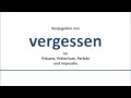 VERGESSEN - Konjugation deutscher Verben/Conjugation of German verbs