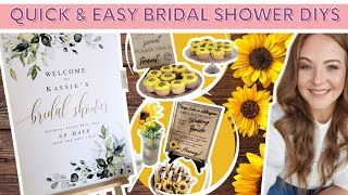 Dollar Tree Bridal Shower DIYs | Easy, Quick \& Simple Bridal Shower Ideas
