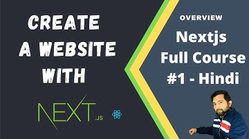 Next js tutorial in hindi | Create website in Next Js - #1