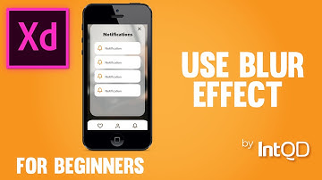 Use Blur Effect in Adobe XD
