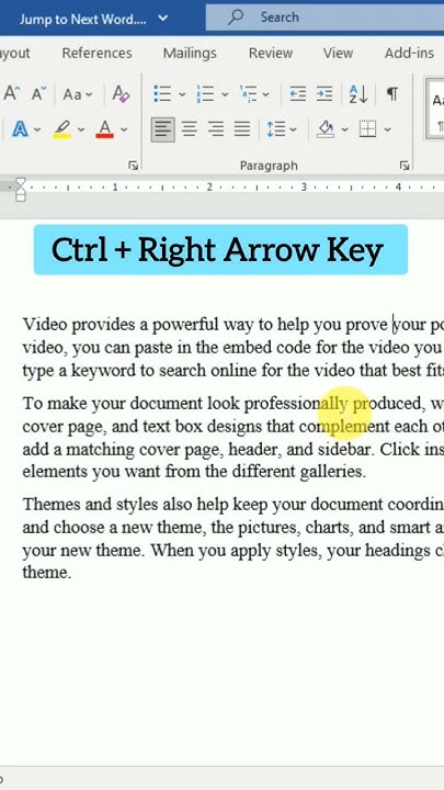 jump-to-next-word-shortcut-in-microsoft-word-shorts-youtube