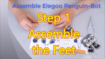 Assemble Penguin-Bot Arduino Robot KIT Step 1: Assemble The Feet