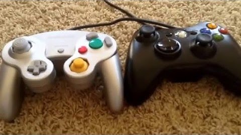 GameCube controller vs Xbox 360 controller