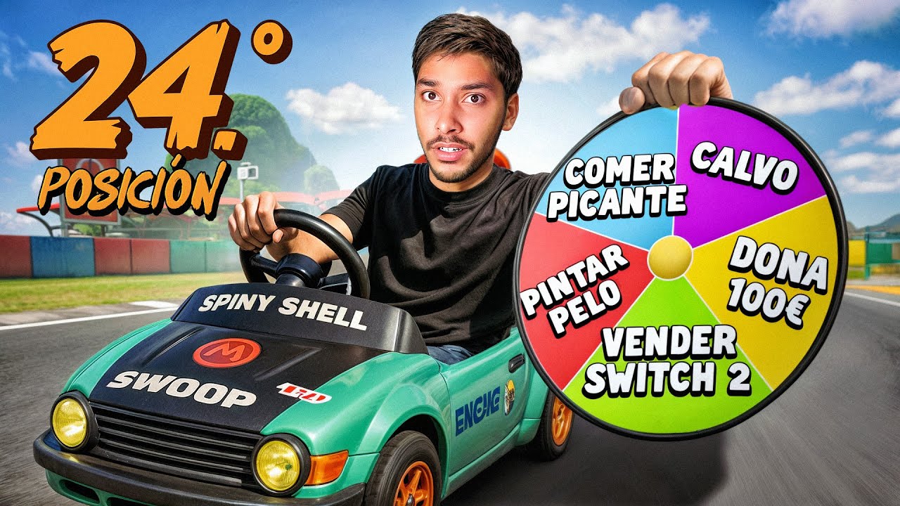 Mario Kart pero con una Ruleta de Castigos