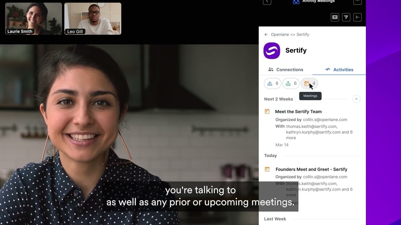 Introducting Affinity Meetings Invite Relationship Intelligence to