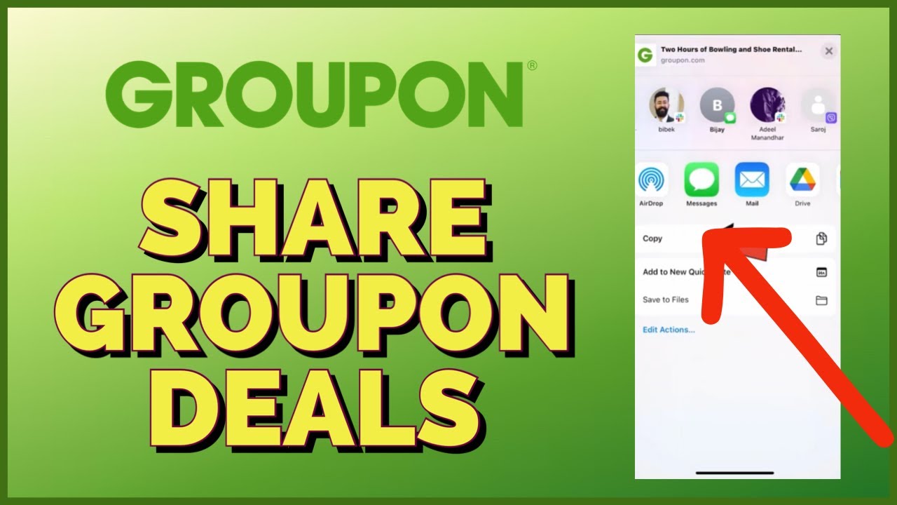 How to Share Groupon Deals Using Groupon App 2023? YouTube