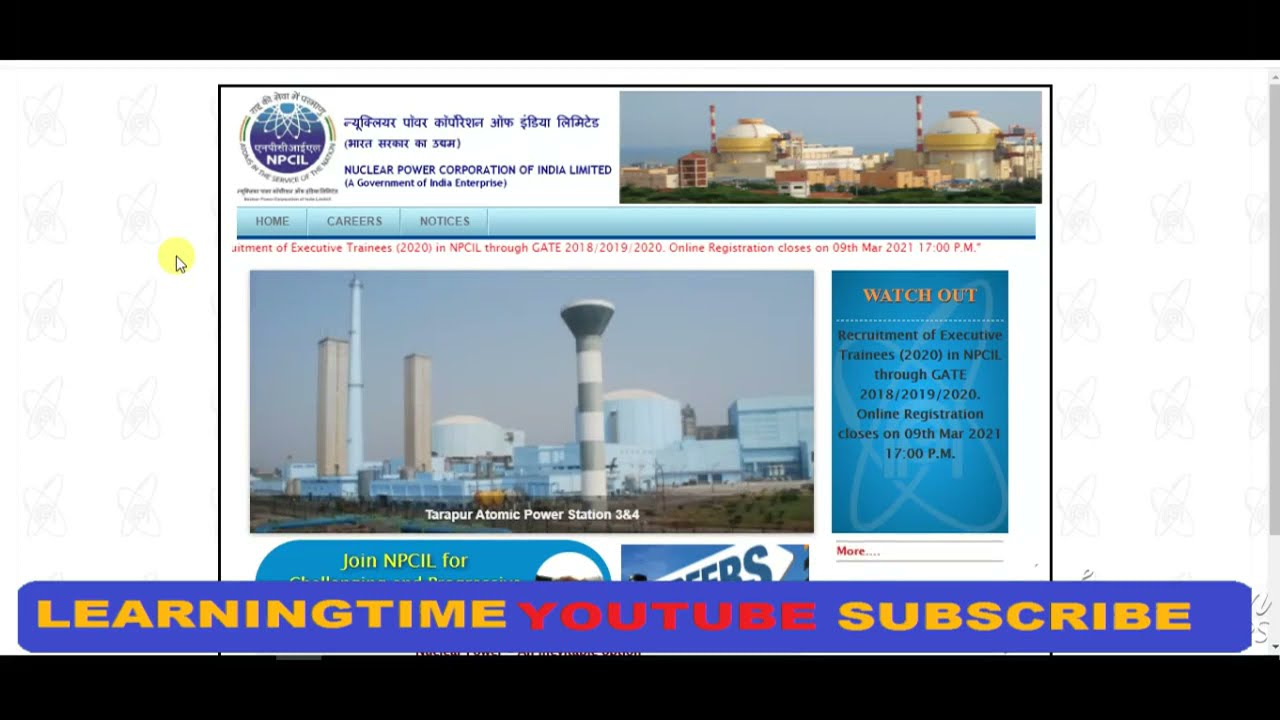 NPCIL Technical Officer Recruitment 2021 |NPCIL Technical Officer Vacancy 2021 |NPCIL Officer Bharti