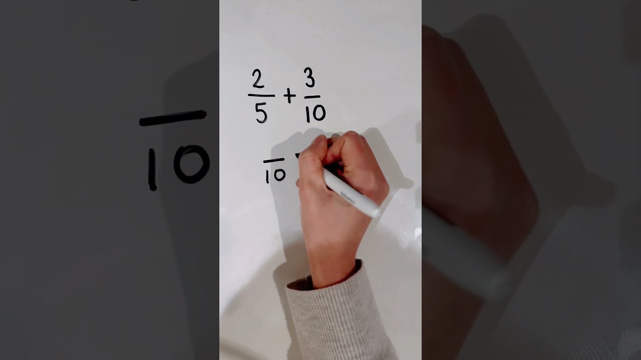 Adding Fractions With Different Denominators