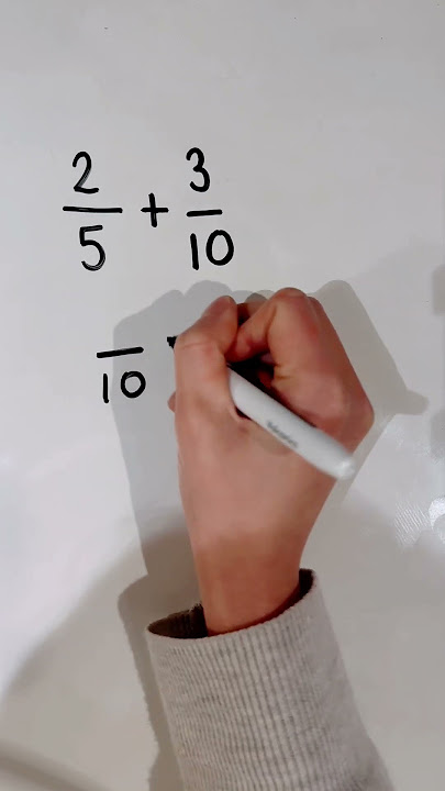 Adding Fractions with different denominators