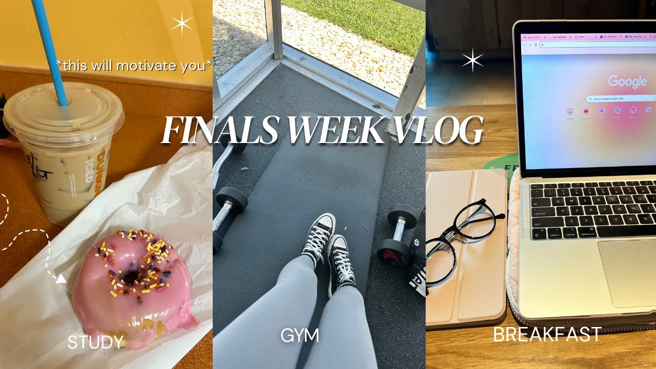STUDY VLOG📑🎧: finals week, sephora haul, gym, chitchat