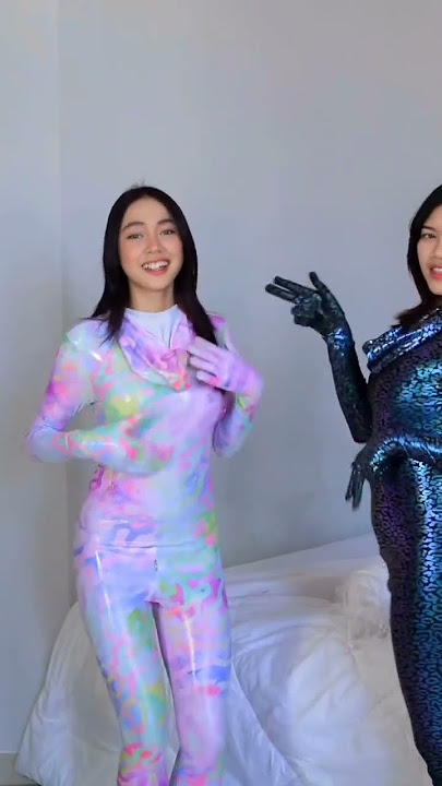 Duo Zentai Dreamer Blue Snake and Rainbow #feedshorts #tiktok #zentai