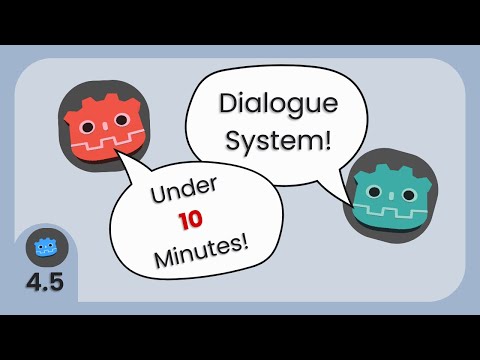 Build a Godot 4.5 Dialogue System in Under 10 Minutes