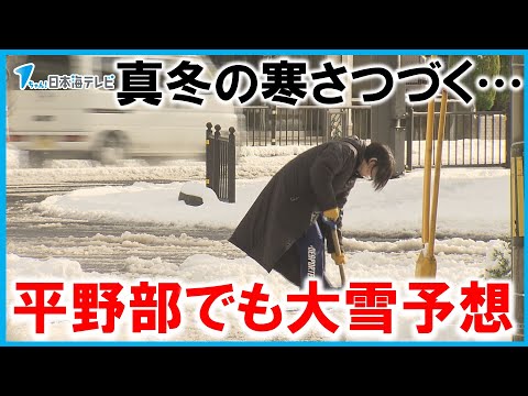 【鳥取でも初雪観測】21日から23日は真冬並みの寒さ　平野部でも大雪予想　鳥取県・島根県