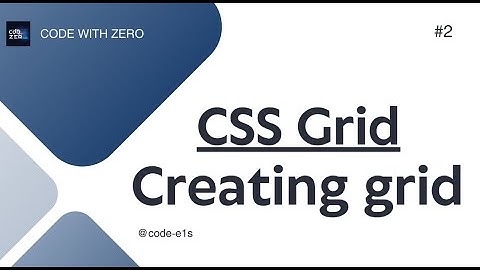 CSS grid creating layout with Row & Column in Hindi/Urdu