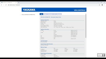 Yaskawa Speed7 Studio | Accessing the web page from the CPU M13