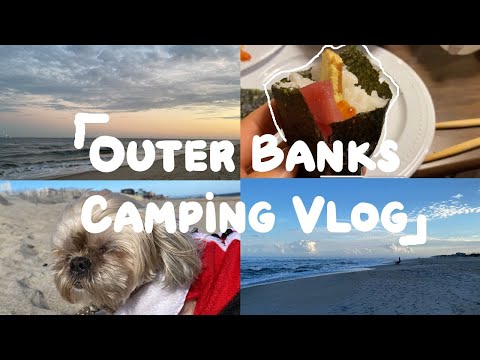 Winter Camping Vlog Outer Banks🌊| running away from responsibilities, unwinding, guinea pigs|