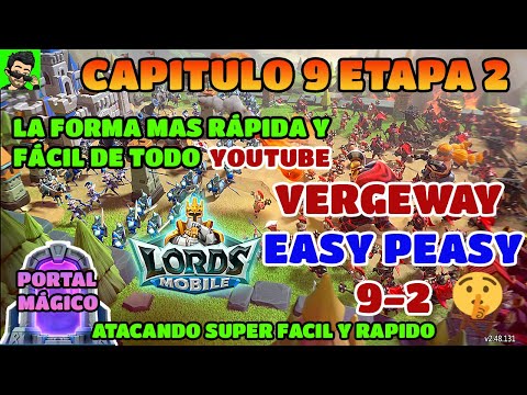 LORDS MOBILE VERGEWAY CHAPTER 9 STAGE 2 EASIEST GUIDE.