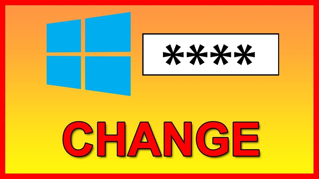 How To Change Login Password On Windows 10 Tutorial YouTube