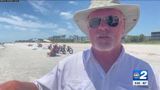 Slimy sea creature seen swimming along Sanibel beaches